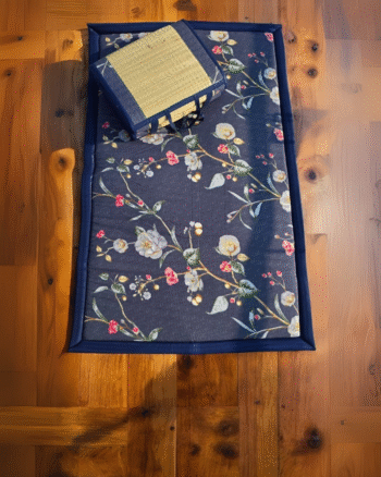 "Blue Blossom Tatami Mat Set" ( Navy Blue )